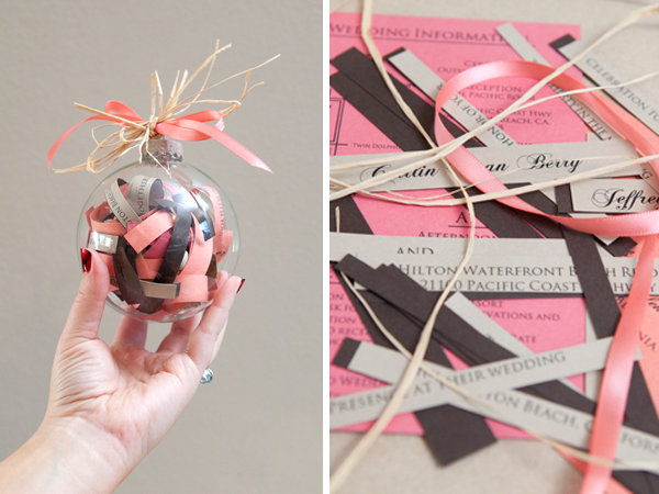 Diy We Love Wedding Invitation Ornament Bridalguide