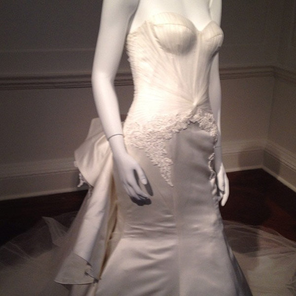 zac posen for davids bridal bustled mermaid bridal market