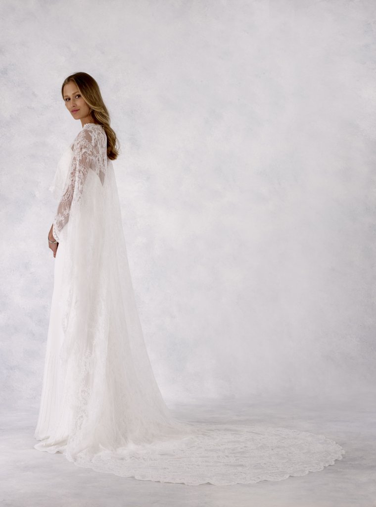 robert bullock bride lace cape