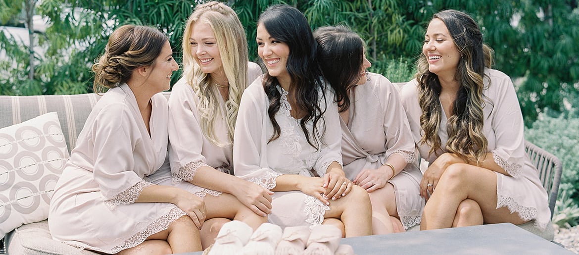 bride and bridesmaids