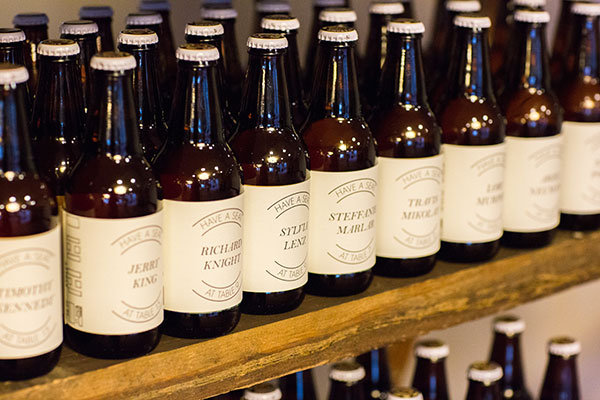 Beverage Escort Card Displays