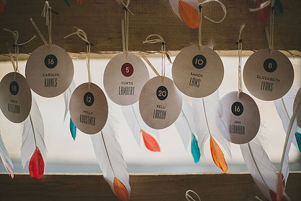 Quirky Escort Card Displays