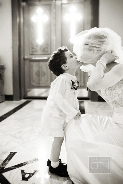 A sweet nuzzle before the ceremony A sweet nuzzle before the ceremony