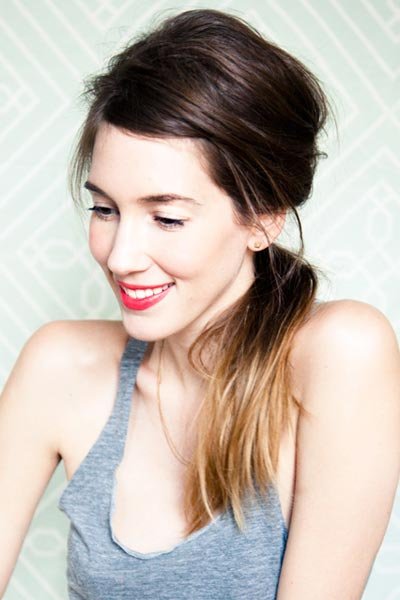The Messy-Chic Side Ponytail