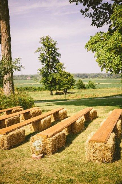 Benches on Hay