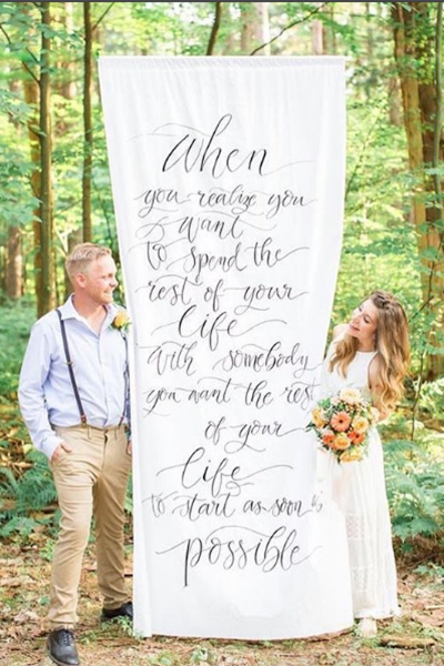 Ceremony Décor: Backdrop Ceremony Décor: Backdrop