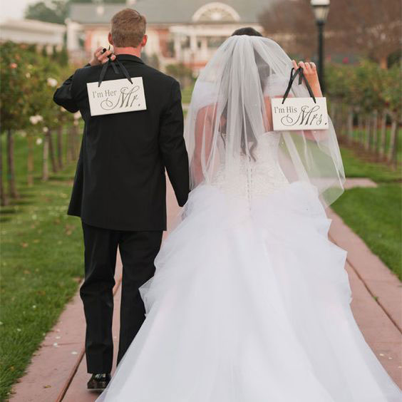Clever Wedding Signs