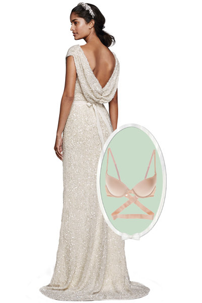 With a Low-Back Gown