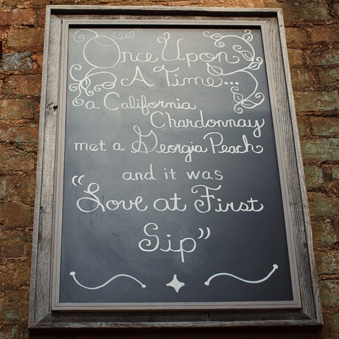 Romantic Quotation on Over-Sized Chalkboard 