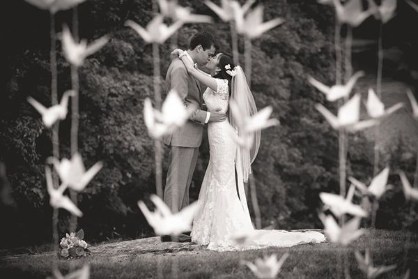 Reception Décor: Paper Cranes Reception Décor: Paper Cranes