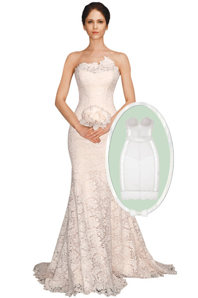 With a Curve-Hugging Gown