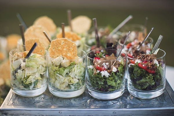 wedding salad cups