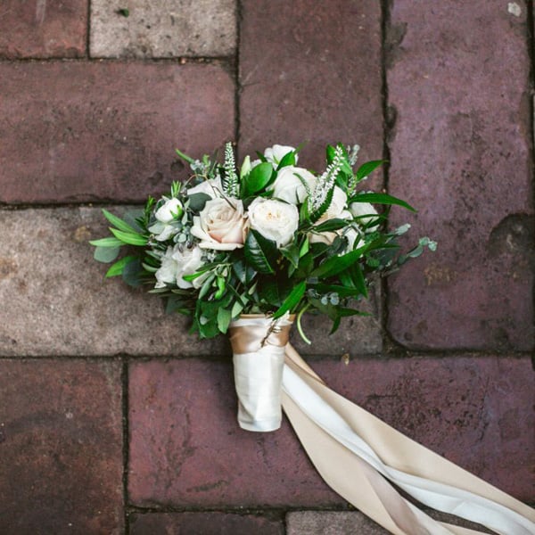 greenery bridesmaid bouquet