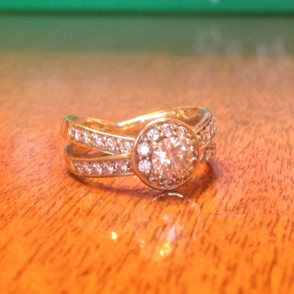 Sidestone Engagement Ring From Amber Granquist