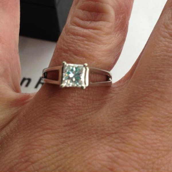 Split Shank Engagement Ring From Andrea Lundberg