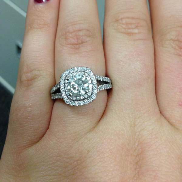 Split Shank Engagement Ring From Aneta Czarnowski