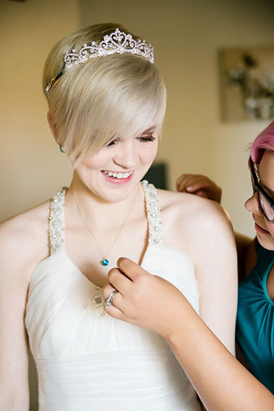 Short Wedding Hairstyle