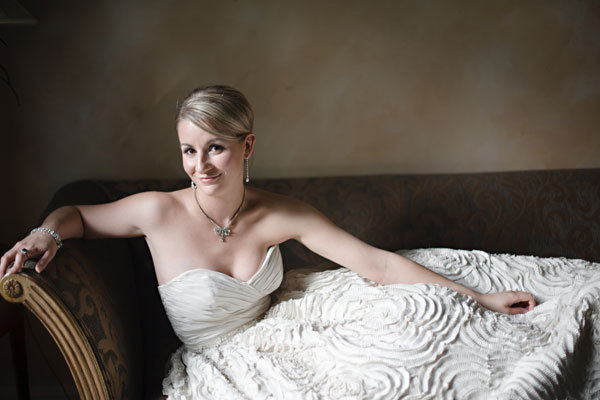 Christina in Amsale Christina in Amsale