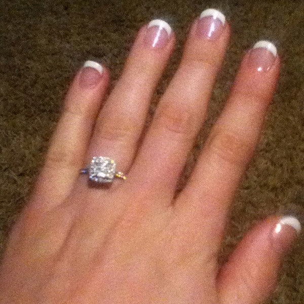 Halo Engagement Ring From Courtney Zeimet