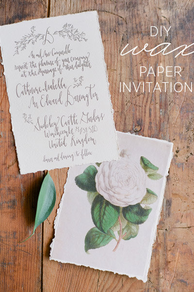 Beginner: Wax Paper Invitation