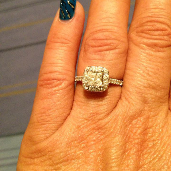 Halo Engagement Ring From Donita Leyva-Iselt