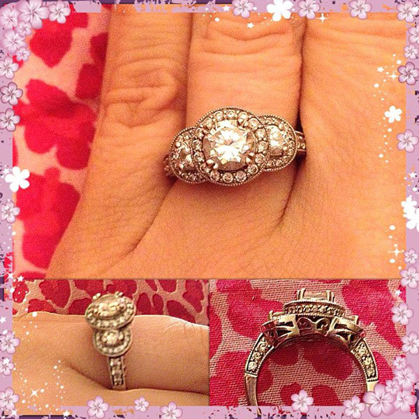 Three Stone Engagement Ring from Alana Michelle