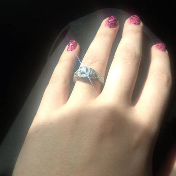 Halo Engagement Ring from Amber Martin