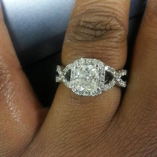 Split Shank Engagement Ring from Anetra Gibbs
