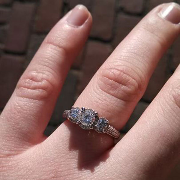 Three Stone Engagement Ring from Caitlan Keith