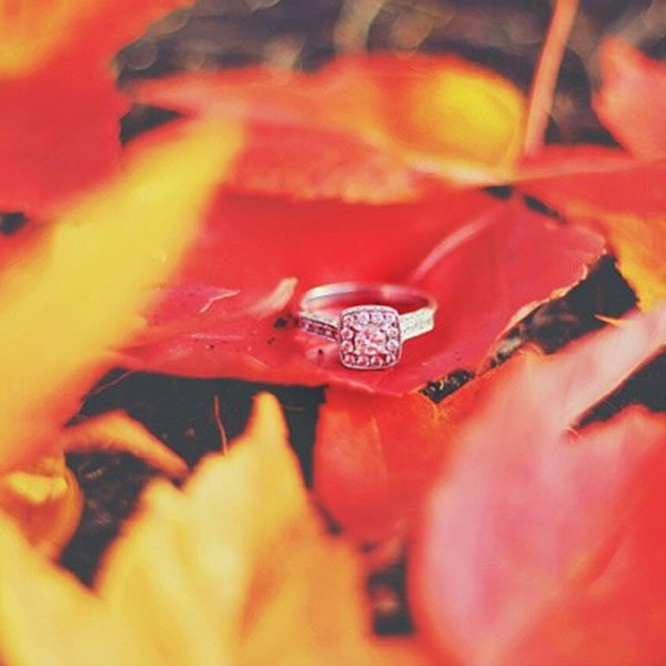 Halo Engagement Ring from Cari Megan