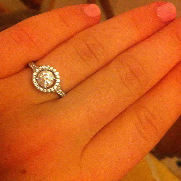 Halo Engagement Ring from Kaitlin Elizabeth