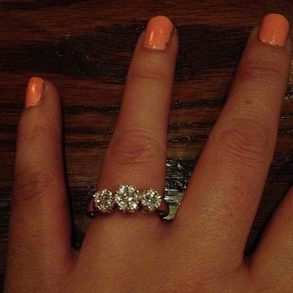 Three Stone Engagement Ring from slewis868