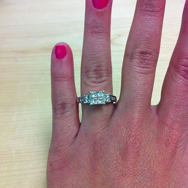 Sidestone Engagement Ring from sweetanna43