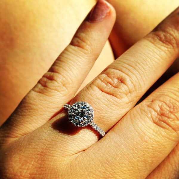 Halo Engagement Ring from yamigator