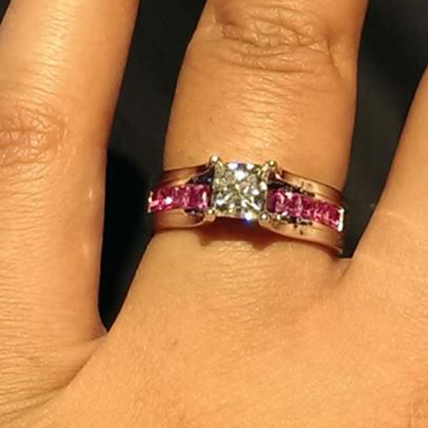 Colored Gemstone Engagement Ring from Zafreen Ali