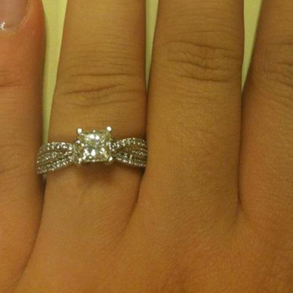 Sidestone Engagement Ring From Heather Scobee