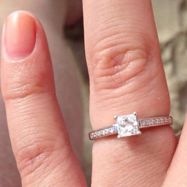 Sidestone Engagement Ring from Hollie Mcnamara