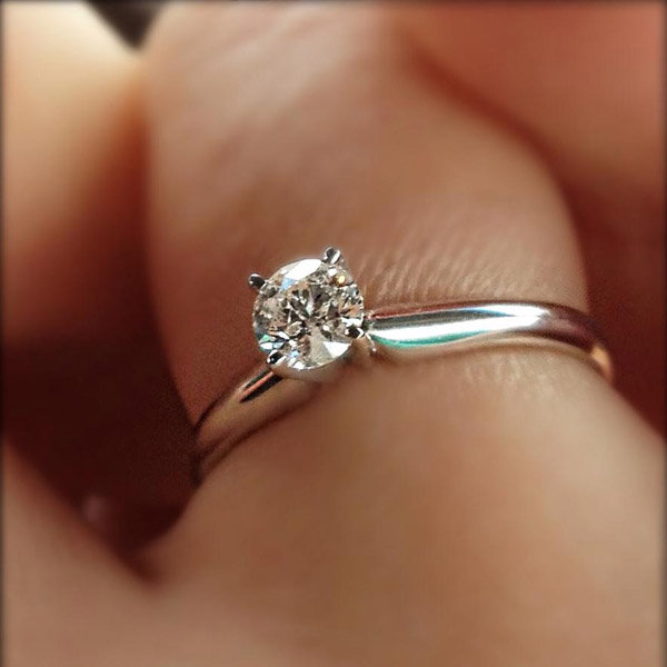 Classic Solitaire Engagement Ring From Jenny Lyn Triguero