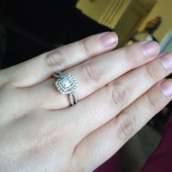 Split Shank Engagement Ring From Justine Haristar