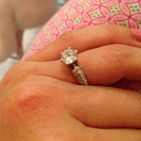 Sidestone Engagement Ring From Katty A. Ogando 