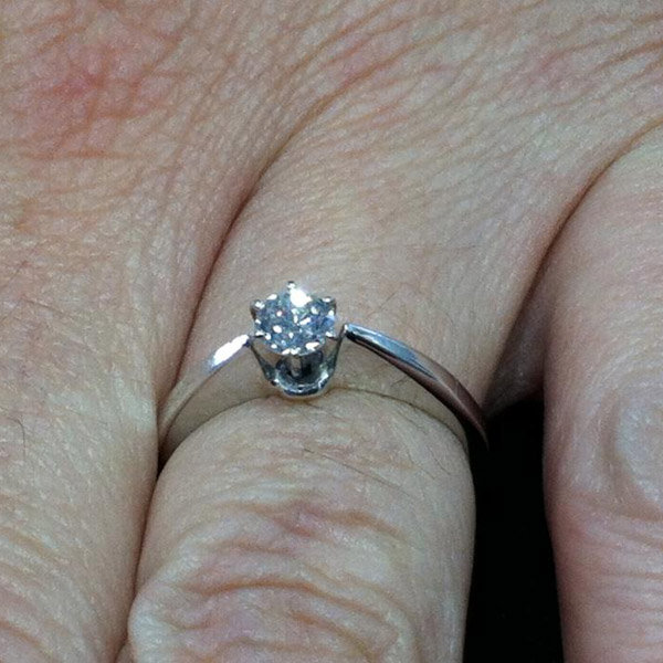 Classic Solitaire Engagement Ring From Kylie Tennyson