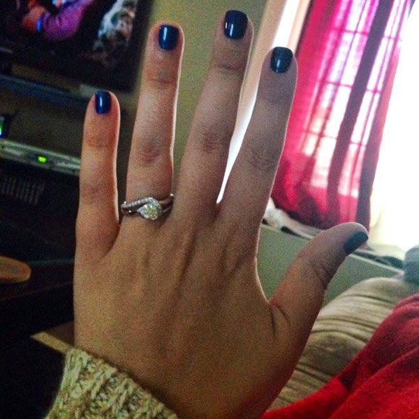 Sidestone Engagement Ring From Lena Parent