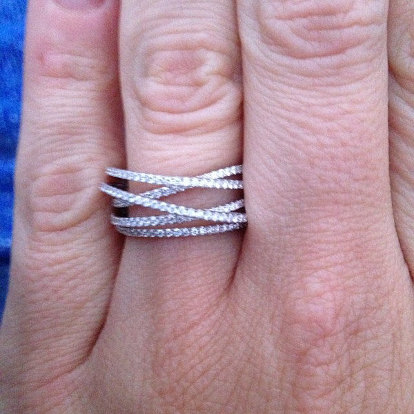 Sidestone Engagement Ring From Leslie Miller