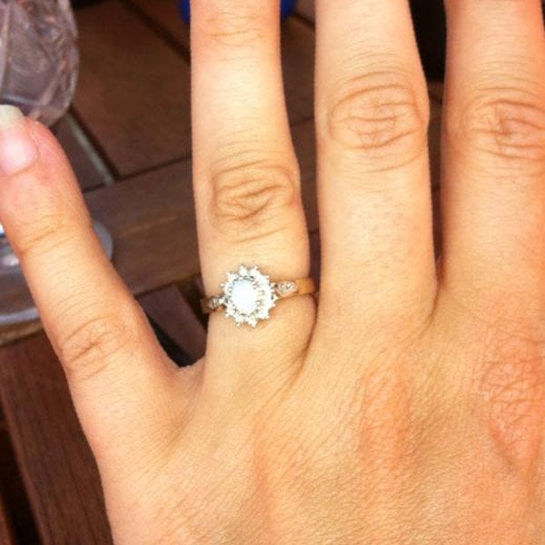 Halo Engagement Ring From Lindsay Egan
