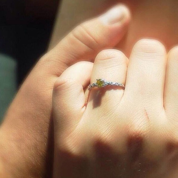 Colored Gemstone Engagement Ring From Megan Russel