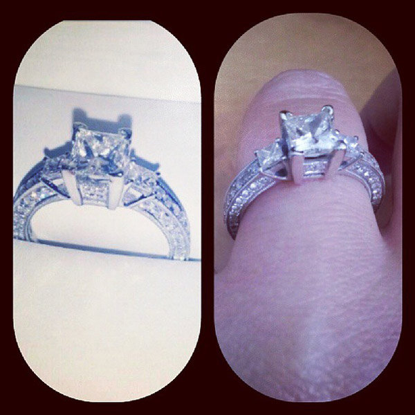 Three Stone Engagement Ring From Melissa Mcgee