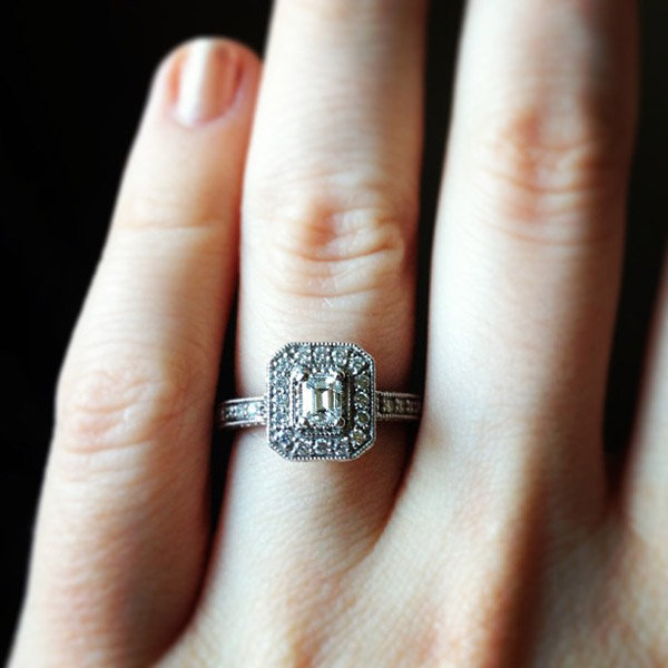 Halo Engagement Ring From Olivia Ann Hurst