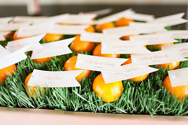 Edible Escort Card Displays