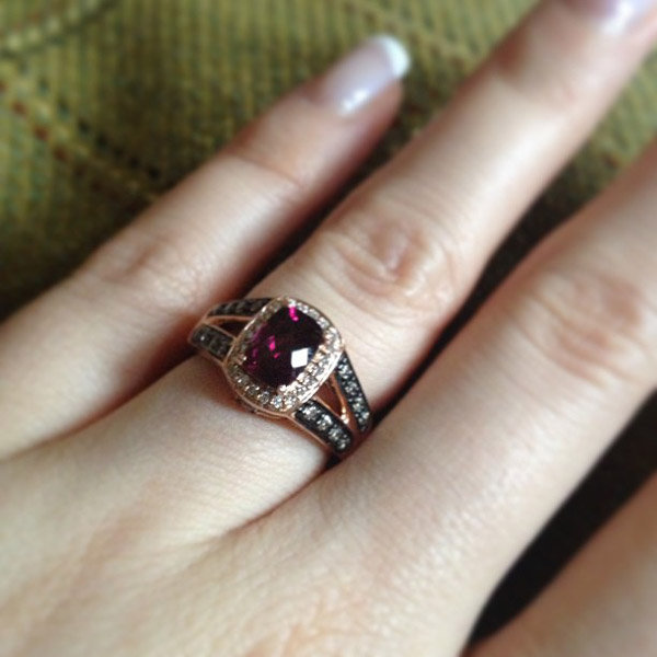 Colored Gemstone Engagement Ring From Pumpkinpie31