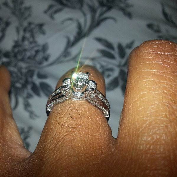 Three Stone Engagement Ring From Shawn Jordan Ozvaldo-Becerra